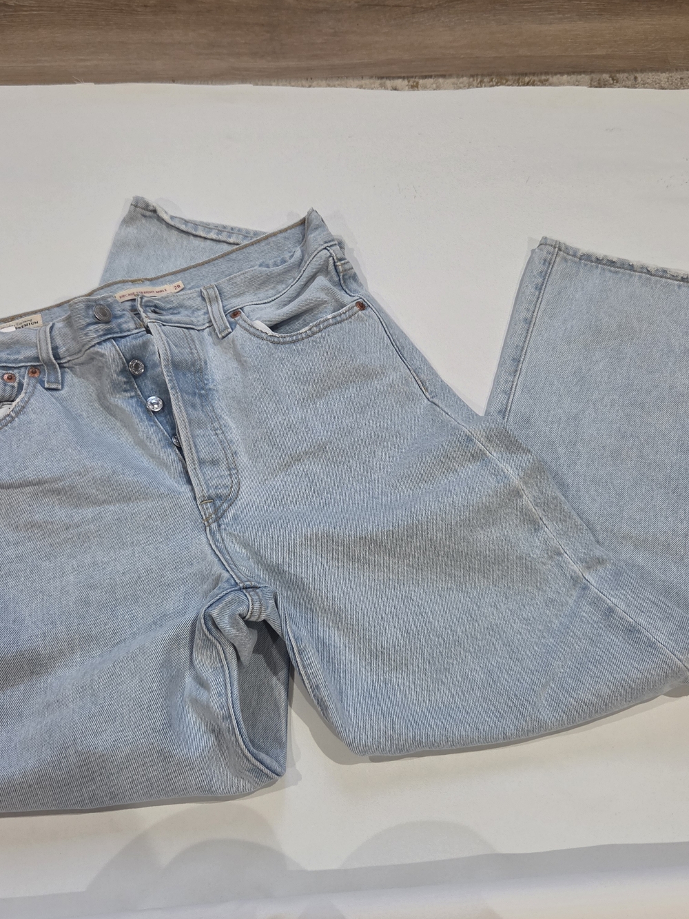 Levi's Light Wash Straight Leg Jeans